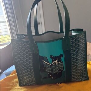 Goyard large Green Tote Bag